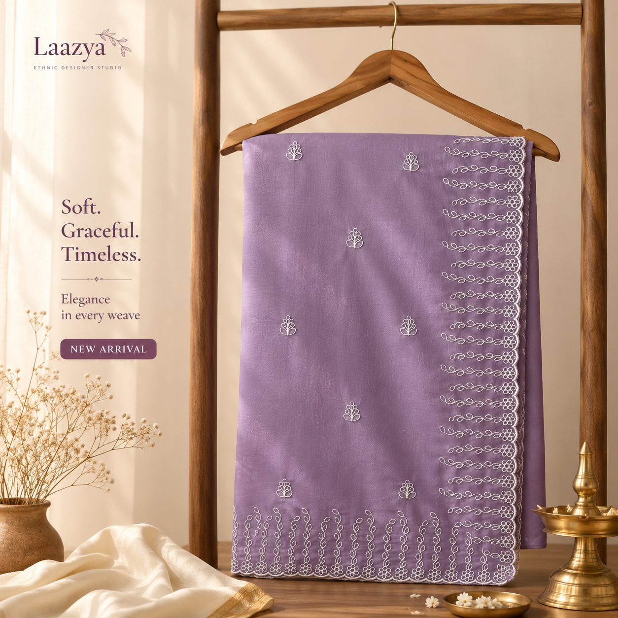 Semi Tusser Saree