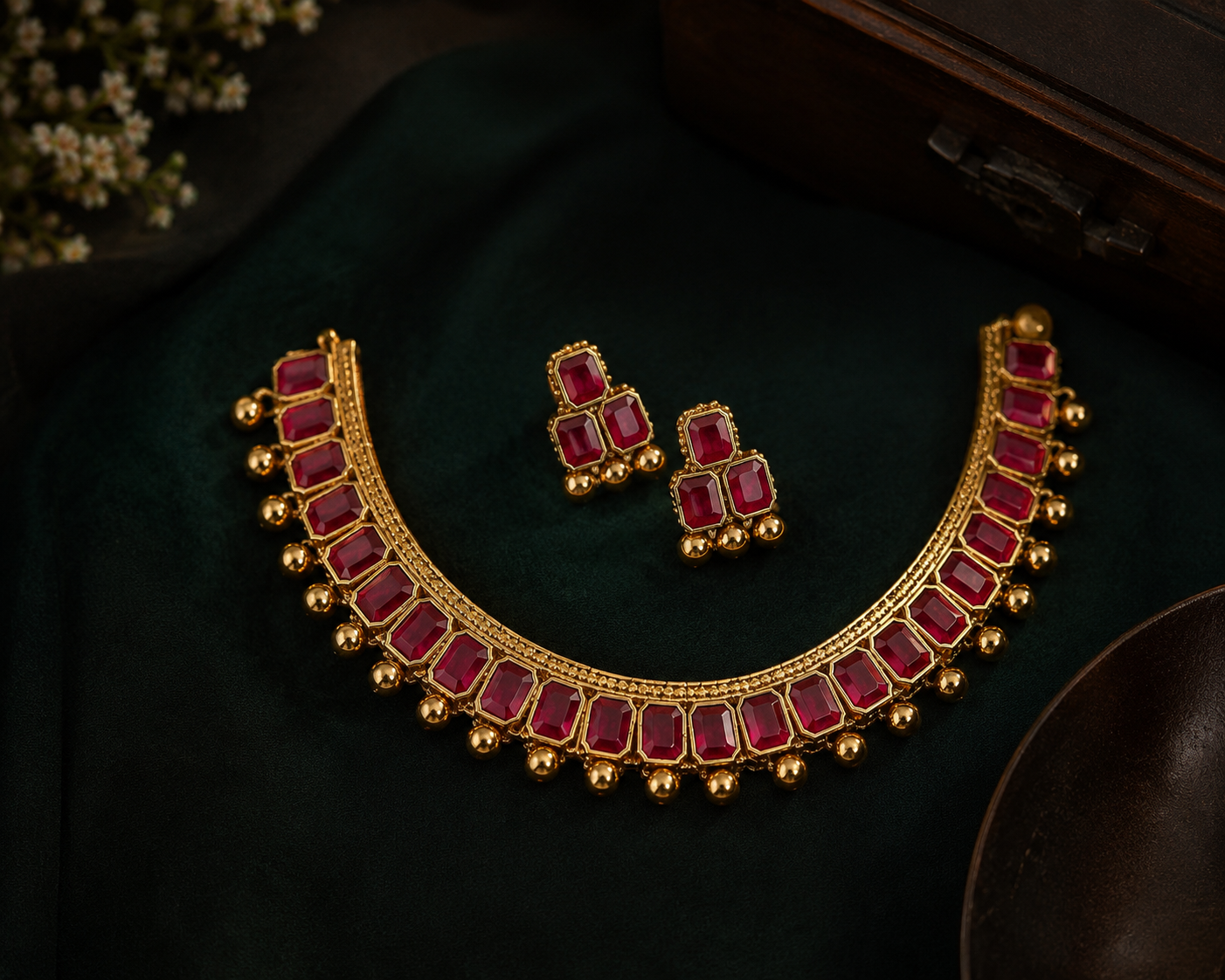 Ruby Stone Choker